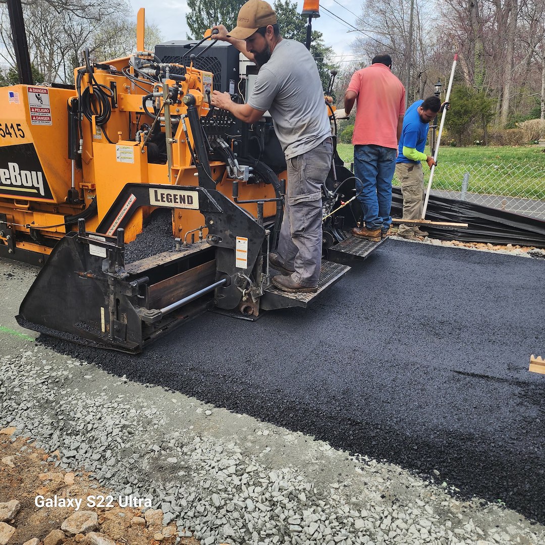 Phase One of Affordable Asphalt Driveway Installation for a Renovated Flip Home in Fairfax, VA